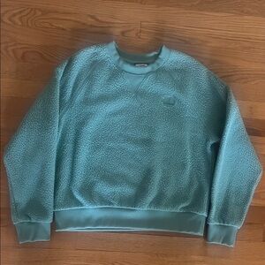 The North Face Light Teal Fleece Sweatshirt (fits more like a medium)